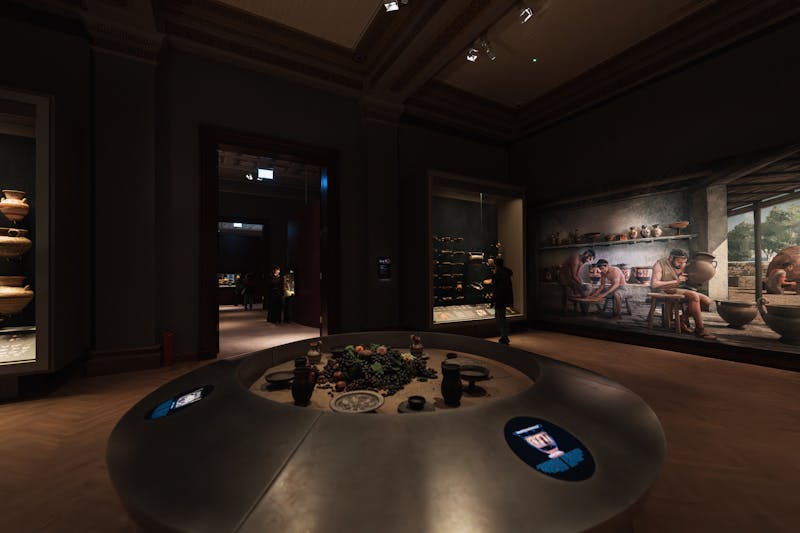 Luxor temple illuminated at night